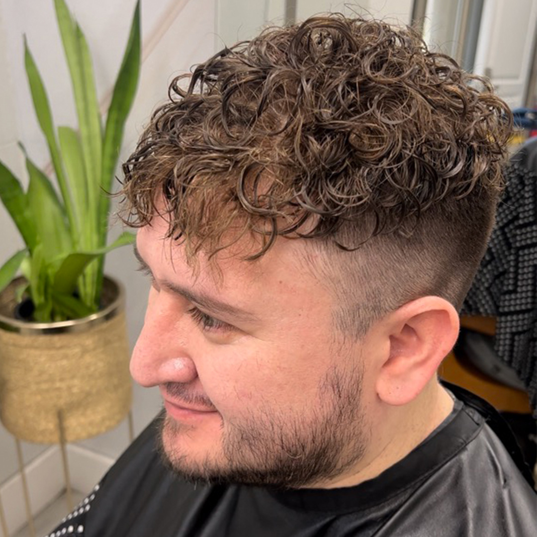 Hair system styling step in Charlotte, North Carolina