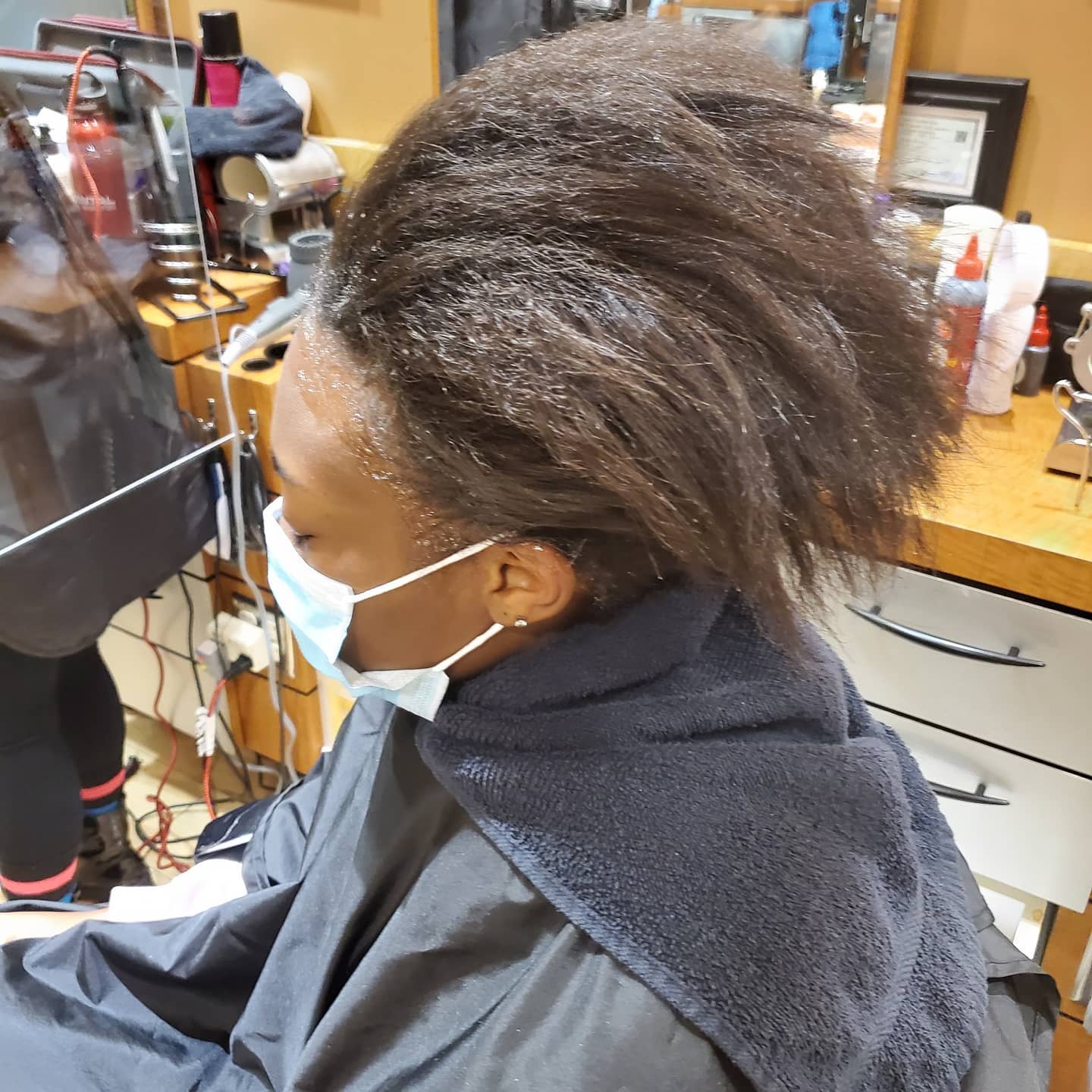 Portfolio example for Touch Up Relaxer